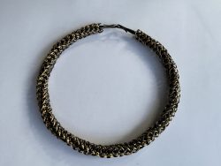 Silber Kette (vergoldet & geschwärzt)